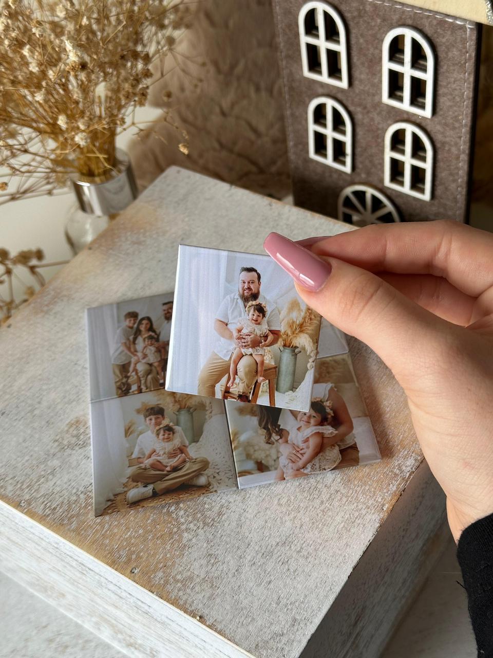 Set de 4 Foto Imanes Rígidos