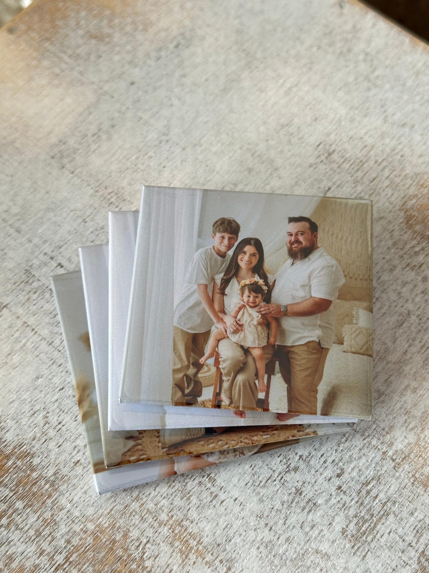 Set de 4 Foto Imanes Rígidos